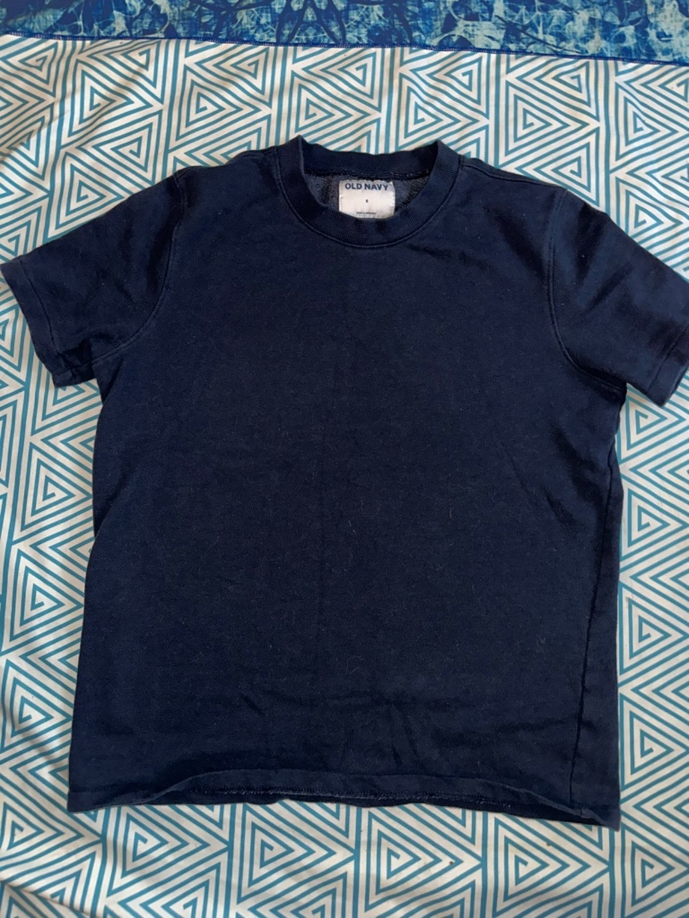 Old Navy Navy Short Sleeve Crew Neck Tee